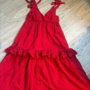 En Saison Vibrant Red Dress